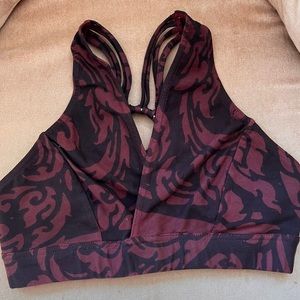 BURNING MAN SPECIAL!!! Phoenix Rose maroon and black bra top